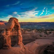 Arch rock formation in Utah